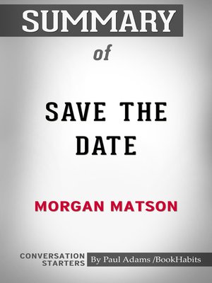 cover image of Summary of Save the Date